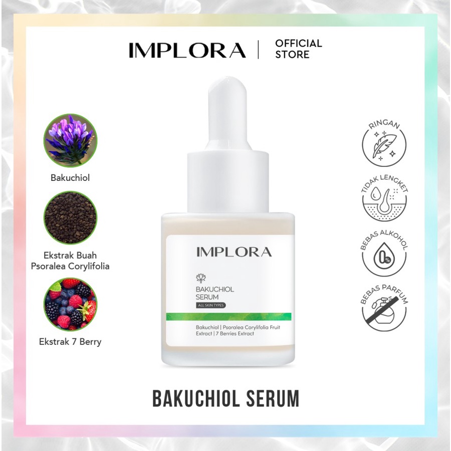 IMPLORA Serum Series serum wajah kecantikan mencerahkan wajah mengatasi jerawat ampuh bikin wajah glowing