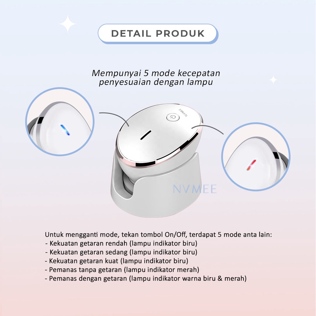 NVMEE - Rejuvenation Machine Alat Perawatan Pembersih Wajah Mesin Elektrik Meremajakan Kulit-2