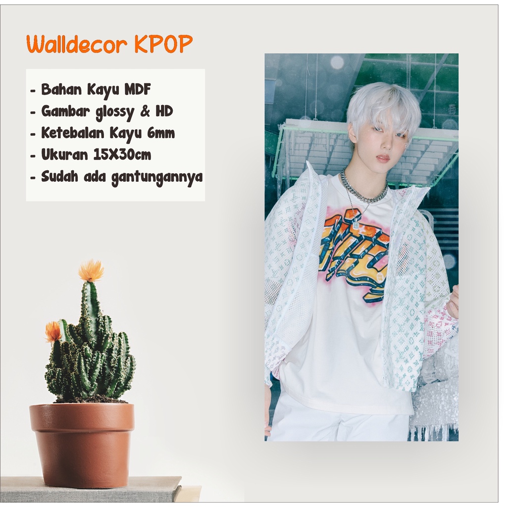 WALLDECOR NCT DREAM JISUNG GLITCH MODE UKURAN 15X30 CM WALL DECOR POSTER KAYU HIASAN DINDING KPOP