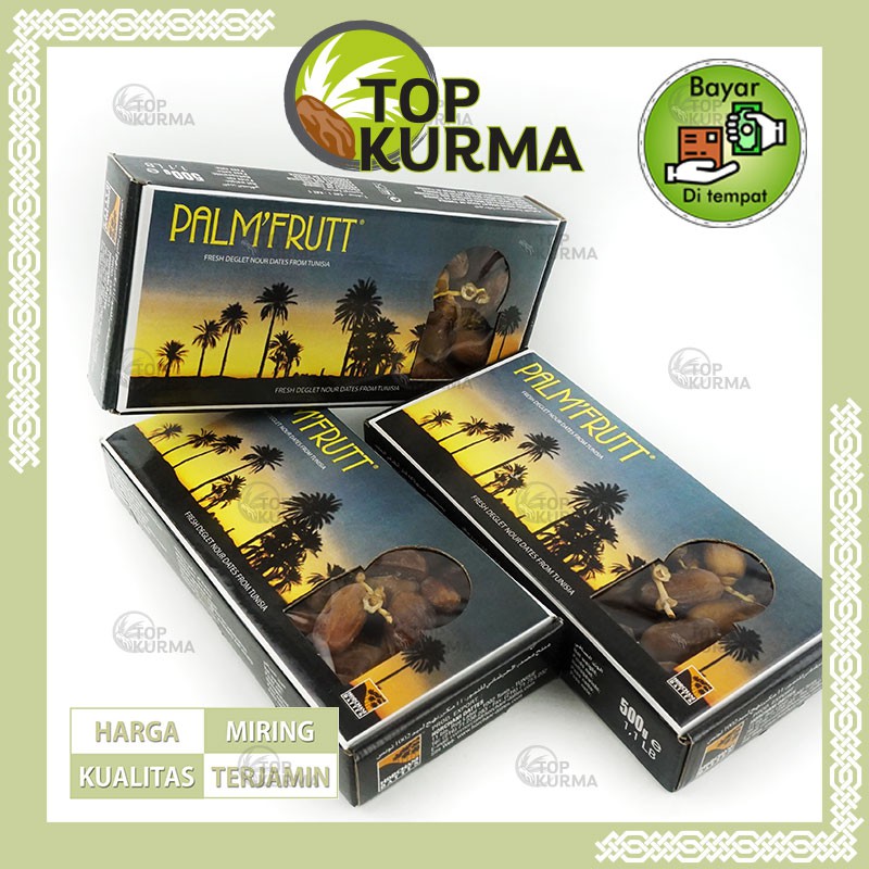 

QH Kurma Palm Frutt 500gr Orignal / Palm Fruit / Kurma Tunisia Tangkai