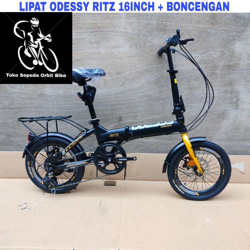 Sepeda Lipat Odessy Ritz 16Inch 7Sp + Boncengan