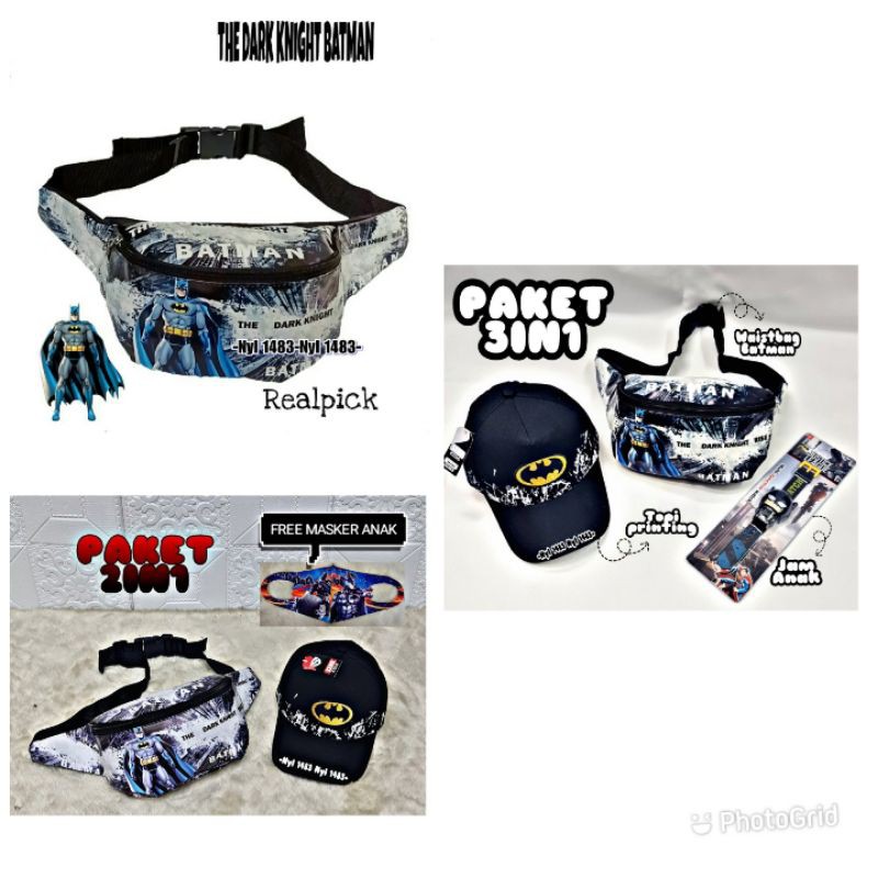 Tas Pinggang Anak Laki - Laki Batman