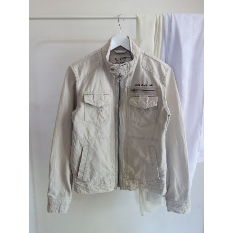 GUESS Original Jaket Denim Pria Second Branded Preloved Bekas