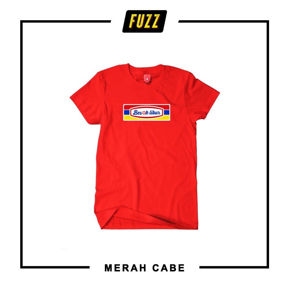 Kaos Distro Besok Libur Baju Plesetan Indomaret Cowok Cewek Original Bandung Lengan Panjang Murah