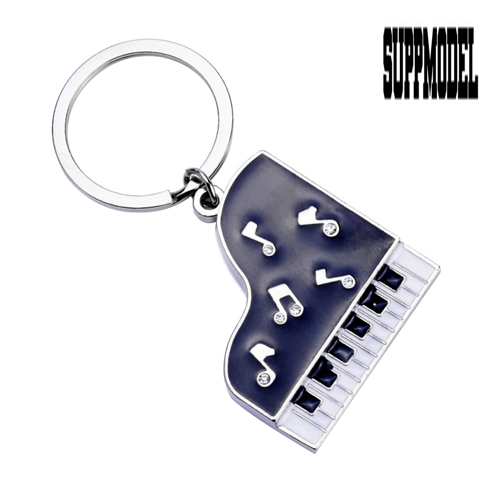 Suppmodel Gantungan Kunci Mobil / Tas Desain Piano / Not Musik Kartun Mini
