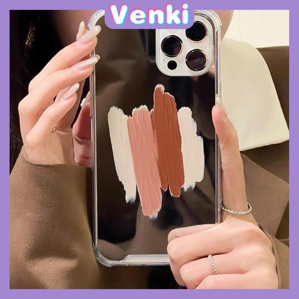 iPhone Case Acrylic HD Mirror Airbag Shockproof Protection Camera Cute Brown Tones Compatible For iPhone 11 iPhone 13 Pro Max iPhone 12 Pro Max iPhone 7 Plus iPhone xr