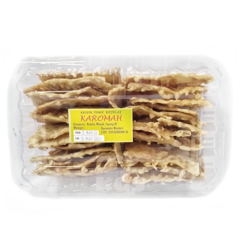 

KERIPIK TEMPE KAROMAH Kripik Tempe 250gram RENYAH GURIH KHAS WONOGIRI