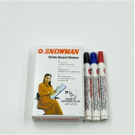 

Spidol Snowman Whiteboard Marker / Papan Tulis Bisa Dihapus BG-12