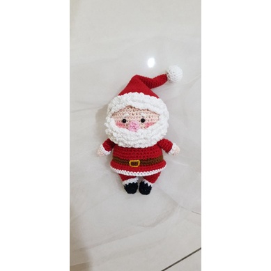 boneka rajut santa clause