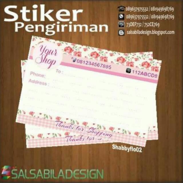 

Stiker pengiriman shabby flo 02