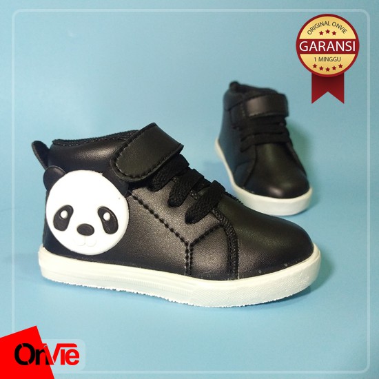 Sepatu Boots Anak Laki-laki Motif Karet 3D Panda | Sepatu Kids Onvie