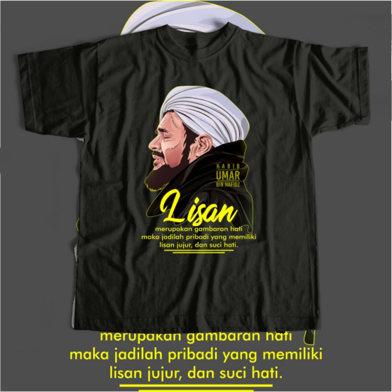 Kaos Habib Umar Lisan Kaos Ulama Kaos Santri Kaos Islami