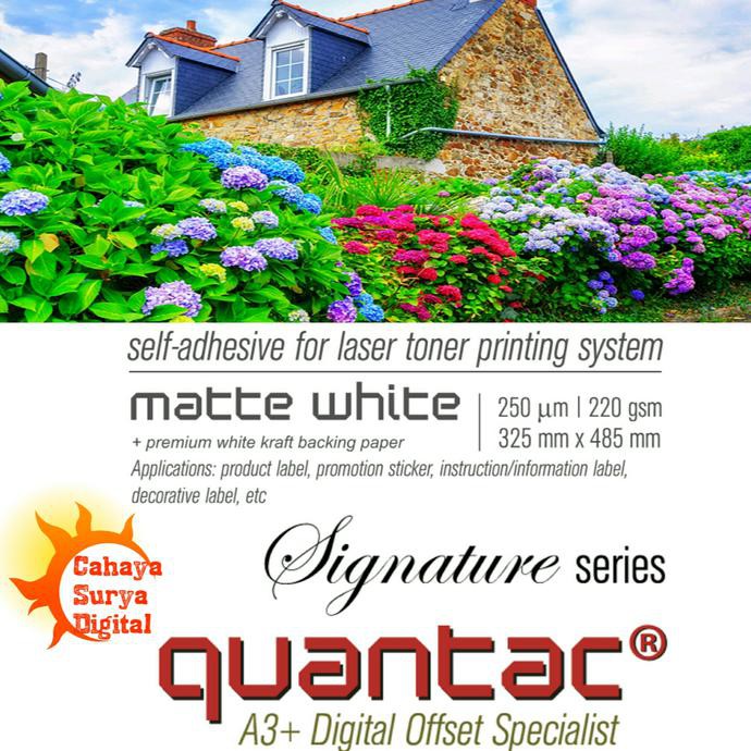 

[[BISA COD]] QUANTAC Stiker Vinyl Digital - Stiker Putih Doff | Matte - Pack TERBAIK Kode 1254