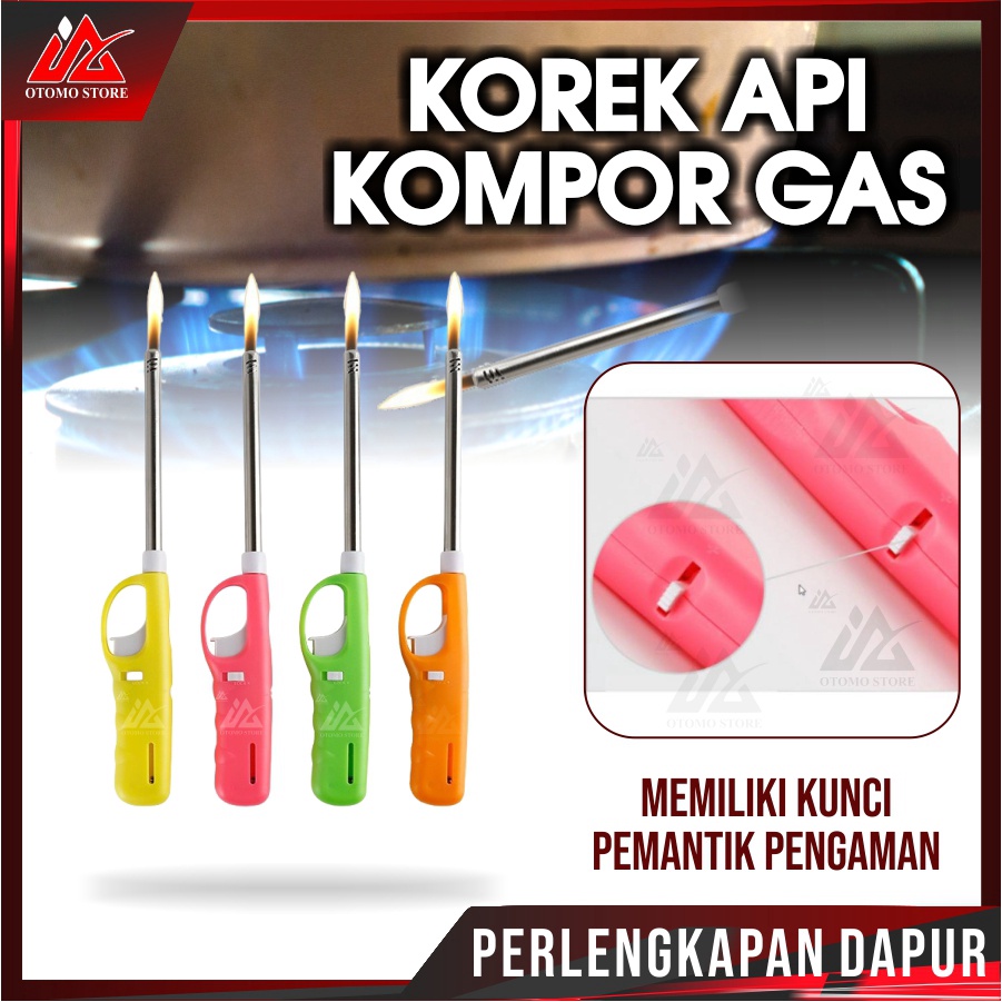 JINGZE KOREK KOMPOR Pemantik Api Kompor Gas Korek Api Gas Lighter Murah