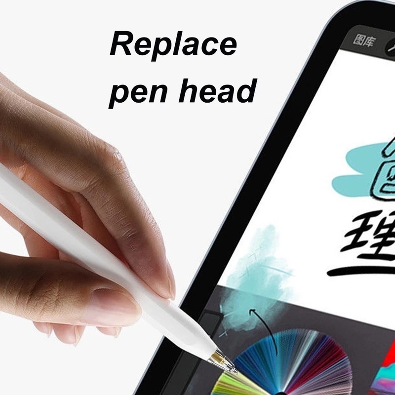 Pen Stylus Layar Sentuh Lapis Nikel Lapis Alloy Untuk Apple Pencil Gen 1 / 2