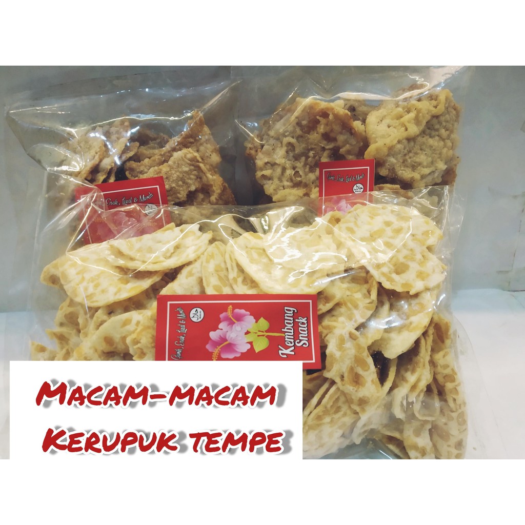 

KUE KERING- KRIPIK TEMPE SAGU RASA GURIH DAN LEZAT KEMASAN 250GR-KEMBANG SNACK