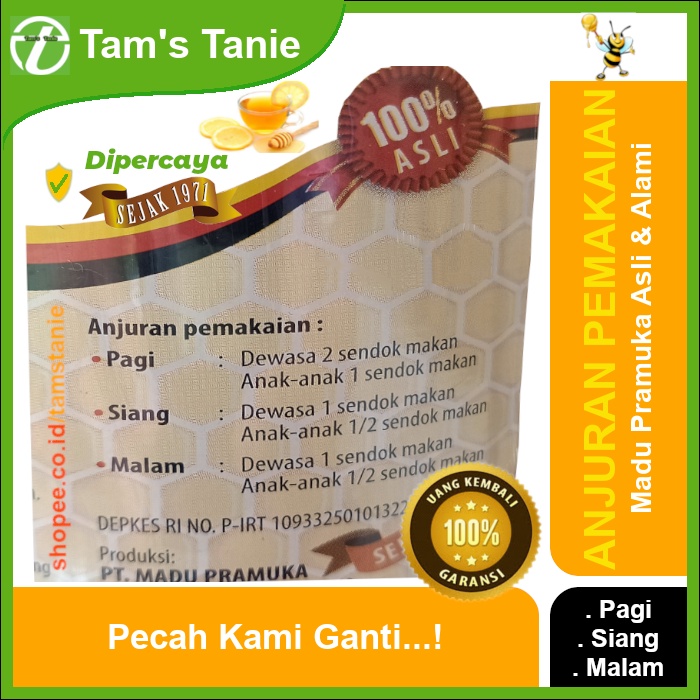 

Madu Asli Pramuka Alami - Madu Multiflora 650 ml