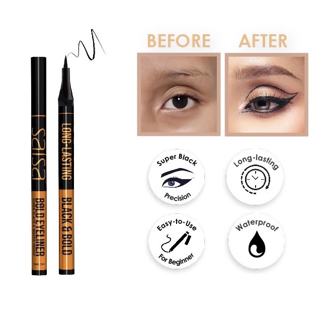 [Per Buah] Salsa Bold Eyeliner Original BPOM