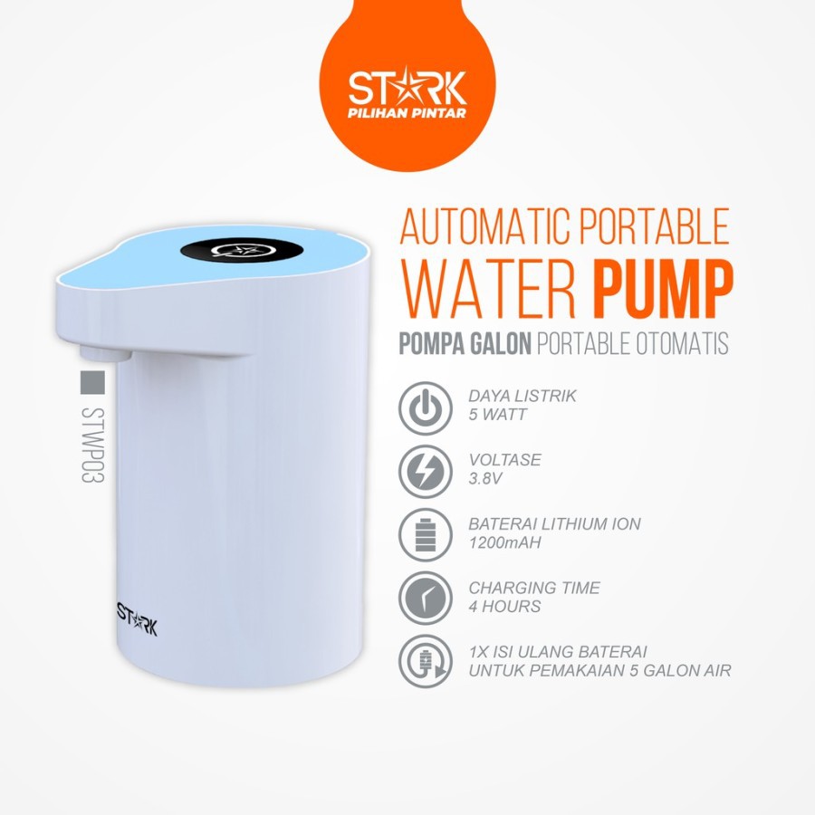 POMPA GALON ELEKTRIK STARK STWP03 WATER PUMP/POMPA GALON AIR MINI