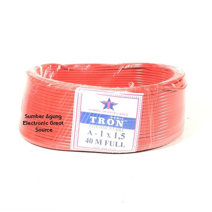 Kabel Listrik Tunggal NYA 1x1.5 1.5 40M Full Berkualitas Merk Tron