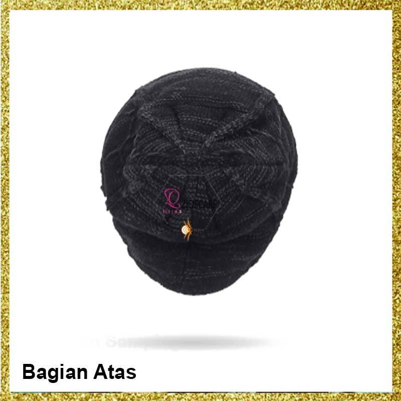 Topi Kupluk + SYAL NC Beanie Dewasa Knitted Hat Bahan Rajut Bulu Tebal Topi Gunung KPG