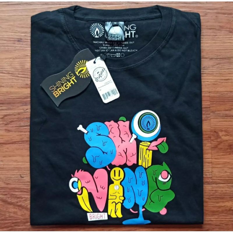 kaos distro SHINING BRIGHT