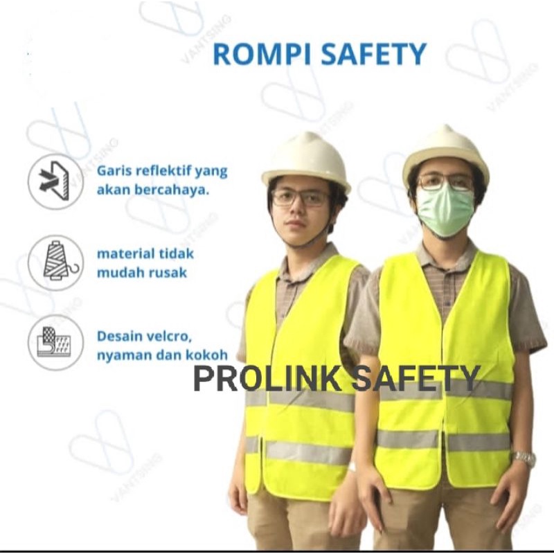 ROMPI ALLSIZE HIJAU STABILO BUAT VISITOR PENGAWAS PEKERJA DLL MODEL JARING