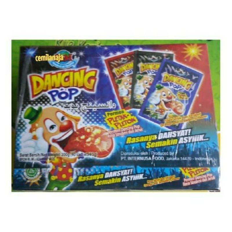 PERMEN PLETAK PLETOK DANCING POP ISI 40 POPPING CANDY