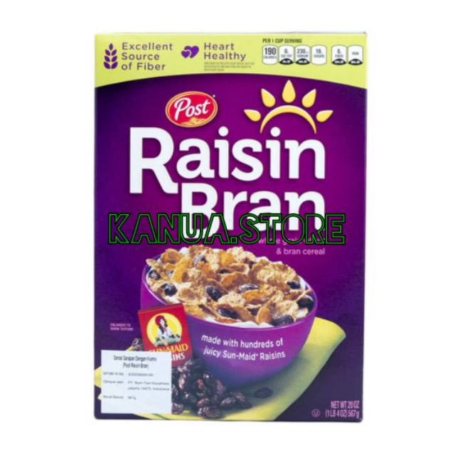 

Post Bekatul Kismis 567 g cereal raisin bran sarapan pagi murah