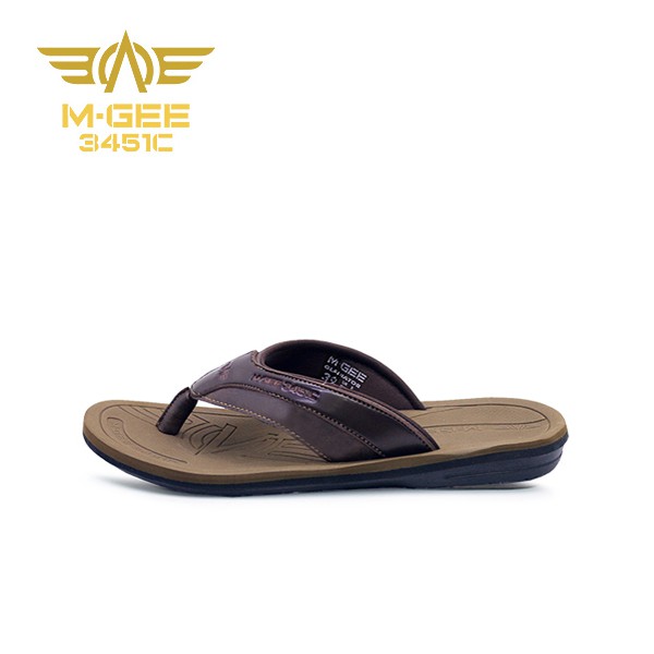 Mgee Gladiator Sandal Kasual Pria Kopi