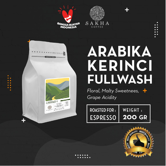 

Biji Kopi Arabika Kerinci Jambi Roast For Espresso 200 Gr SAKHA COFFEE - AKER200