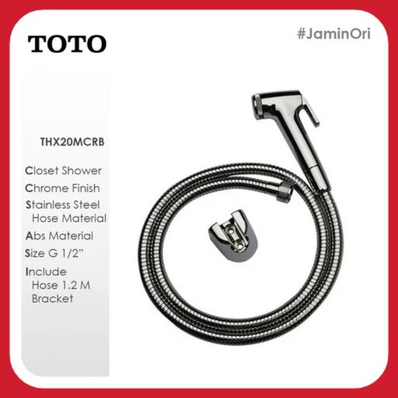 Jual Jet Shower Toto Thx Mcrb Original Chrome Sower Cebok Toilet