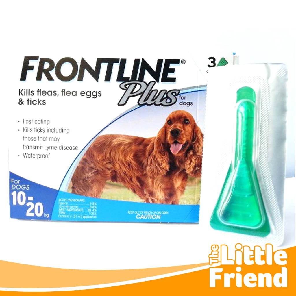 Obat Kutu Tetes Anjing Medium Dog Frontline Plus Fleas &amp; Ticks 10-20kg