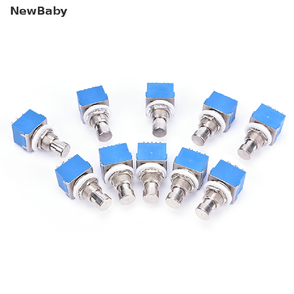 10pcs Pedal Efek Gitar 9-pin 3PDT Bahan Metal Switch True Bypass