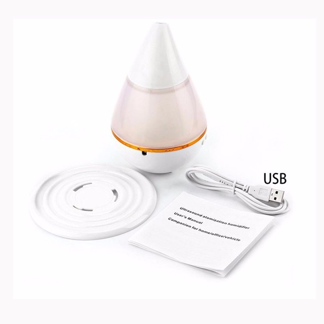 Taffware Mini Ultrasonic Air Humidifier Aroma Therapy - H121 - White