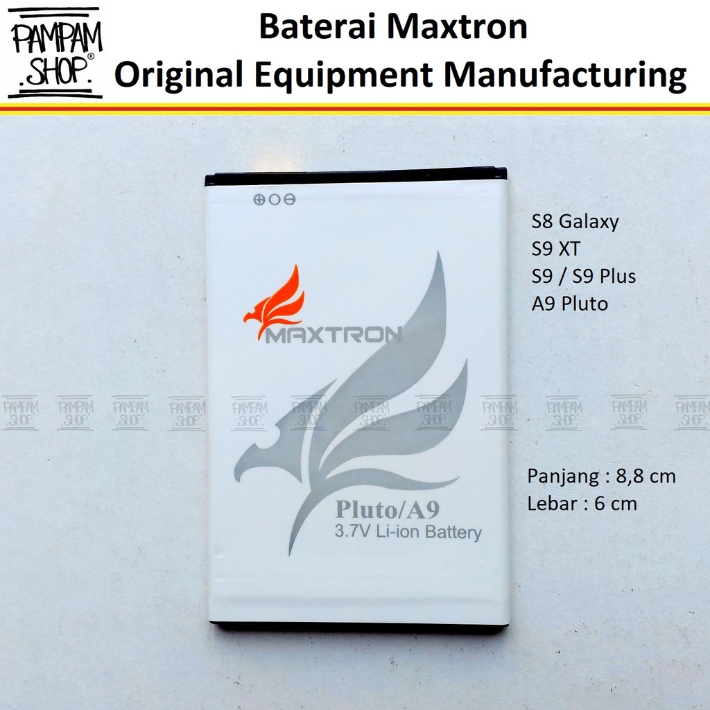 Baterai Maxtron Pluto A9 S8 Galaxy S9 XT Plus Original OEM Batre Batrai Battery Ori Handphone HP