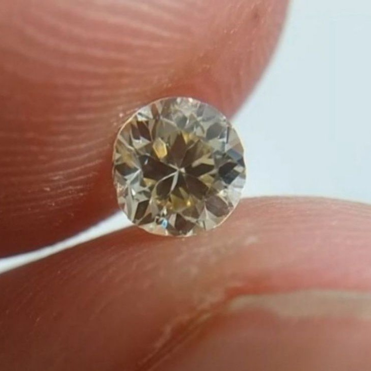 Natural Diamond Banjar 0.33 crt cantik dan blink untuk mata cincin kawin (code NS8790)