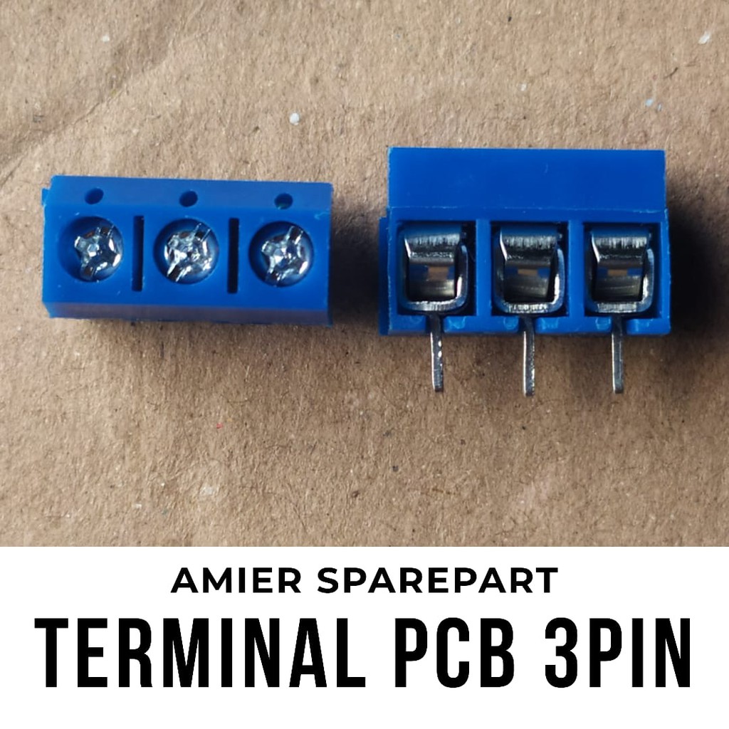 Jual Terminal PCB 3-pin Terminal Block PCB pitch 5mm Connector Cable