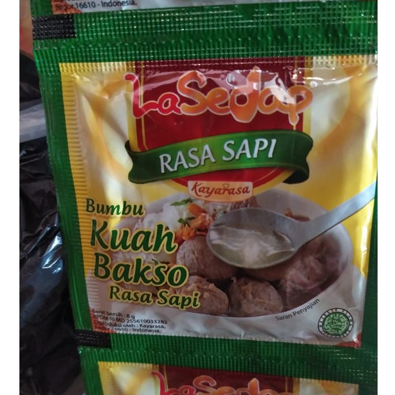 Jual Bumbu Kuah Baso Merk Lasedap Kuah Bakso Instan Sachet Shopee