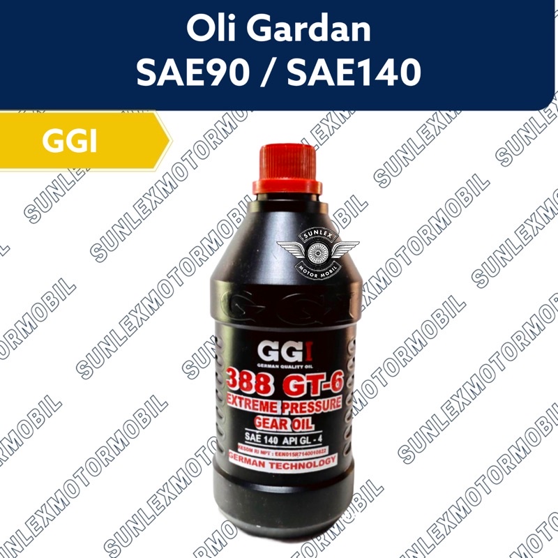 OLI GARDAN GEAR MOBIL GGI SAE 90 140 API GL-4 1L 1LITER ASLI ORI