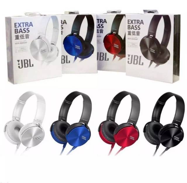 Headphone Bando JBL XB-450 Extra Bass - Headset MDR XB450 / HEADPHONE JBL EXTRABASS