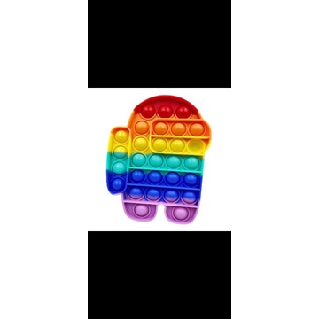 READY JAKARTA- push pop it murah fidget toy rainbow mainan anak  bubble Usensory toys stress relieve-Among us