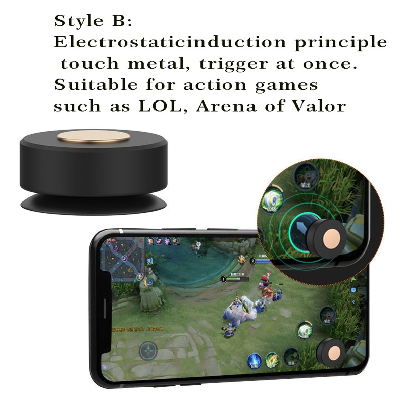 Btsg Mini Game Rocker Controller Gamepad Konduktif Suction Cup Tombol Gamepad Controller Artefak