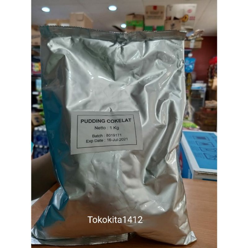 HAAN Pudding Powder Instant Mix Coklat 1 kg Bubuk Puding Kiloan