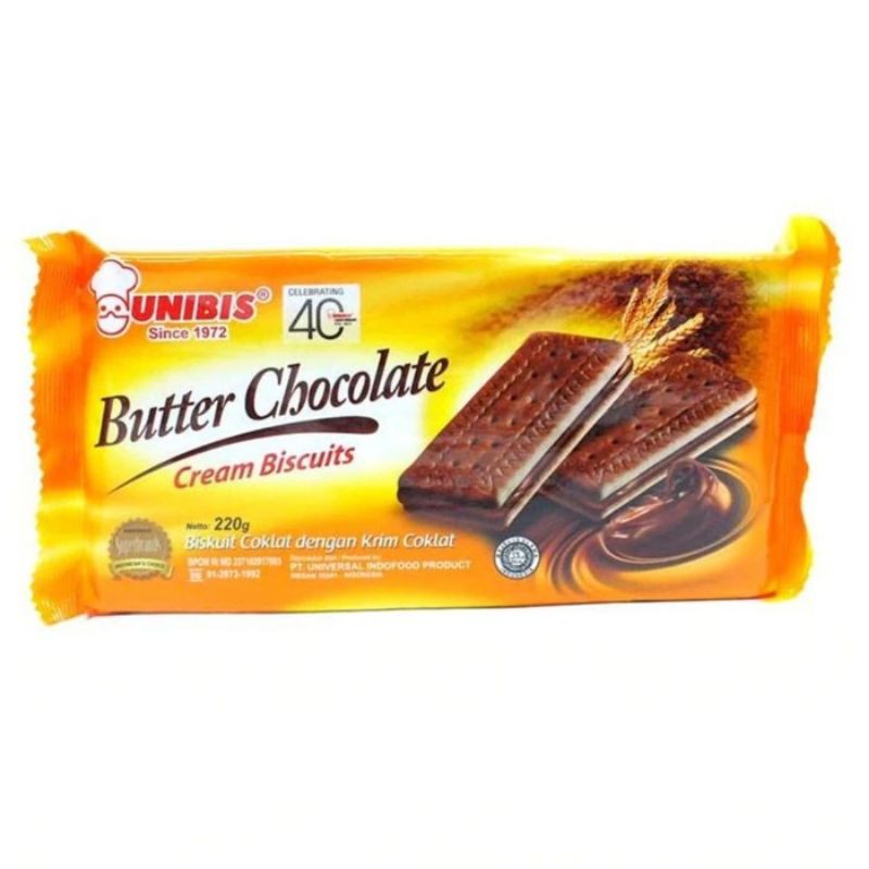 

BISKUIT UNIBIS BUTTER CHOCOLATE CREAM 220GR - perisa coklat