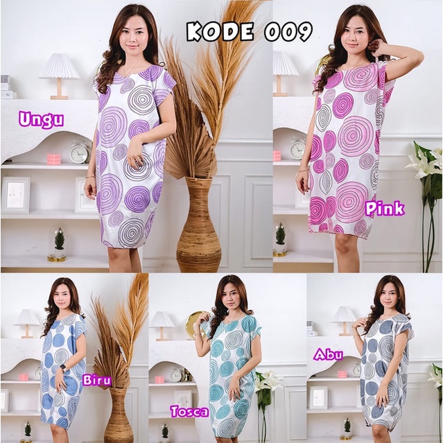 Godiva96 - DASTER MIDI RAYON BALI / DASTER IBU MURAH TERKINI BAHAN SEJUK / BUSUI / PIYAMA / BAJU TIDUR WANITA MEDAN