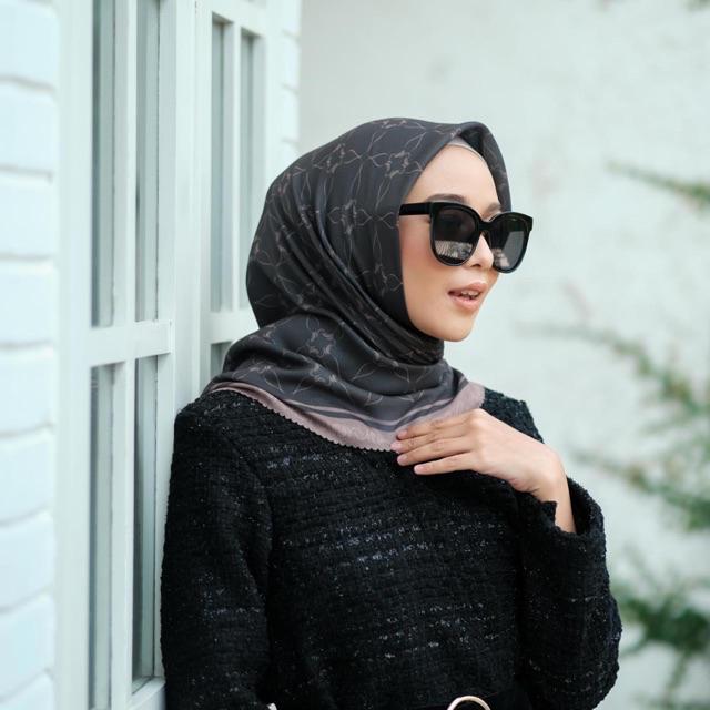 Mylady Hijab PREMIUM MONOGRAM EDITION denim vanilla latte avocado mustard mocha yakult black MONO-COFFEEGOLD MONO