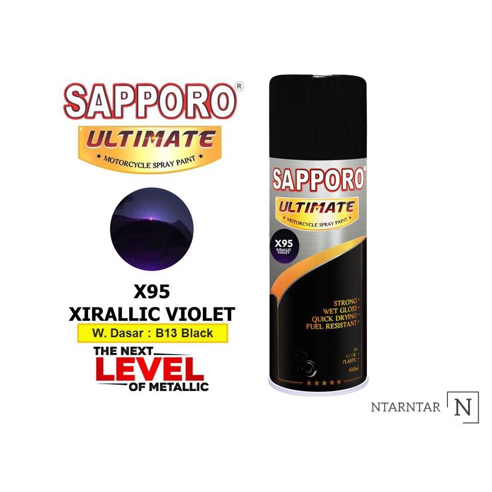 Jual Cat Semport Sapporo Ultimate X Xirallic Violet Sapporo Spray