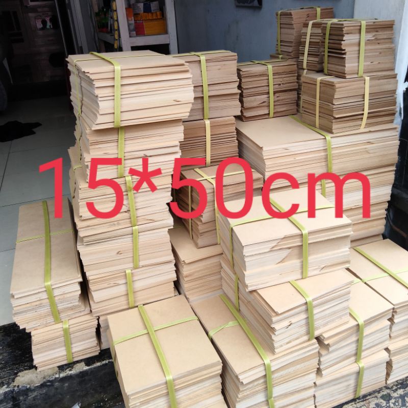 papan mdf potongan 15x50 tebal 2mm