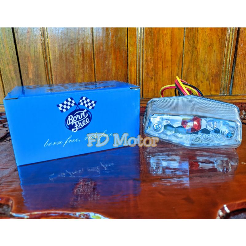 Stoplamp CB 100 CB racing model BSA import hight quality mika putih
